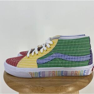 Vans Sk8 Hi LGBTQ+ Pride Month Sneakers High Top Shoes Mens 10 NEW